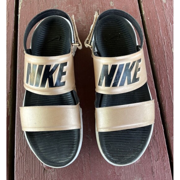 Nike Tanjun Slingback Comfort Cute Sporty Sandal Women's Color Rust Gold Size 10 - Picture 1 of 6